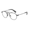 Yohji Yamamoto Black Men Glasses Frame In Black