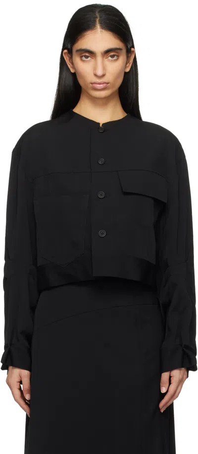 Yohji Yamamoto Black Multi Pocket Jacket