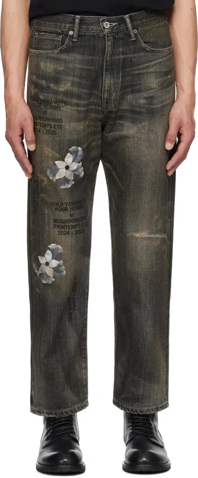 YOHJI YAMAMOTO BLACK NEIGHBORHOOD EDITION BASIC JEANS