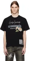 Yohji Yamamoto X Neighbourhood Cotton T-shirt In 2 Black