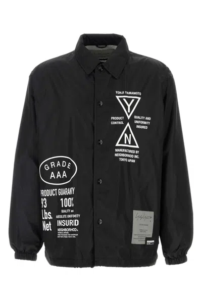 Yohji Yamamoto Black Nylon  X Neighborhood Windbreaker