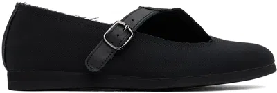 Yohji Yamamoto Black Oxford Mary Jane Ballerina Flats In 1 Black