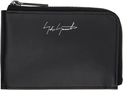 Yohji Yamamoto Black Plain Wallet