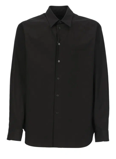 Yohji Yamamoto Black  Pour Homme Cotton Shirt