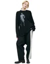 Yohji Yamamoto Black Printed Longsleeve In Black