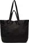Yohji Yamamoto Black Product Dyeing Horse Double Handle Tote