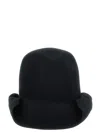 Yohji Yamamoto Curved Brim Soft Texture Hat In Black