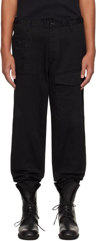 Yohji Yamamoto Black Scandal Katsuragi No Tuck W Cargo Pants In 3 Black
