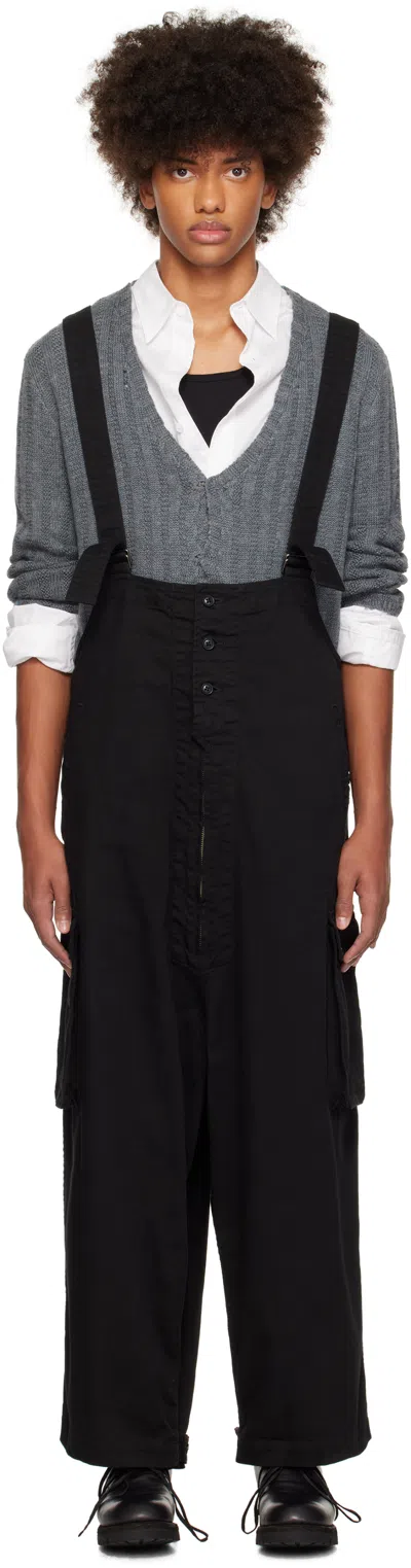 Yohji Yamamoto Black Scandal Katsuragi Overalls In 3 Black