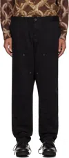 Yohji Yamamoto Black Scandal Katsuragi Side Elastic String Trousers In 3 Black