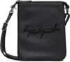 Yohji Yamamoto Black Signature 'sacoche' Pouch In Black