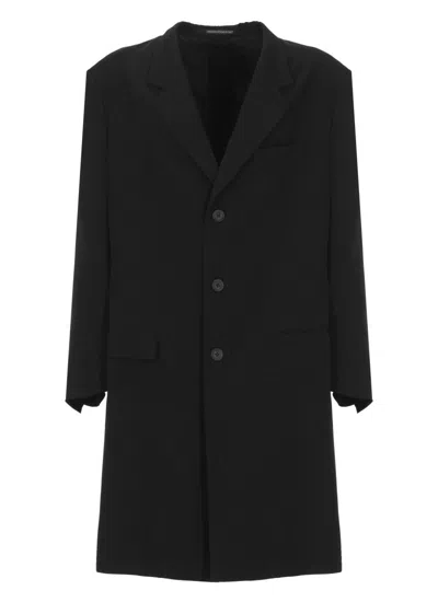 YOHJI YAMAMOTO BLACK SINGLE BREASTED JACKET