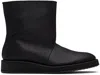 Yohji Yamamoto Black Soft Matt Bk High-top Boots In Multi
