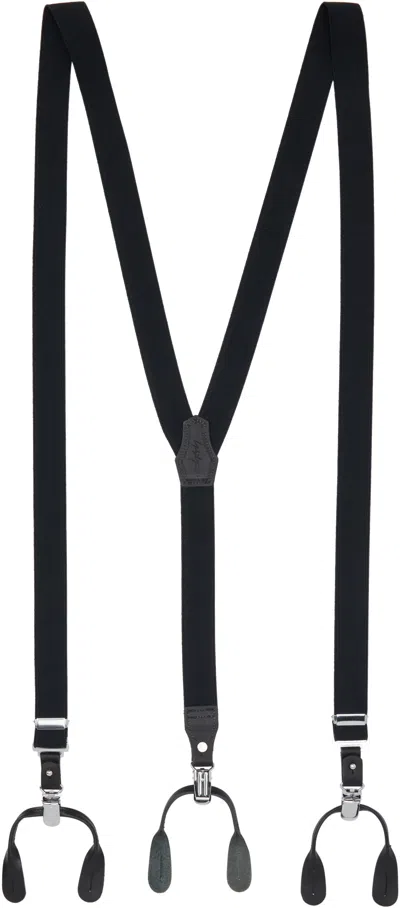 Yohji Yamamoto Black Standard Suspenders In 1 Black