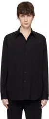 Yohji Yamamoto Black Suit Broad Cdh Basic Shirt In 2 Black
