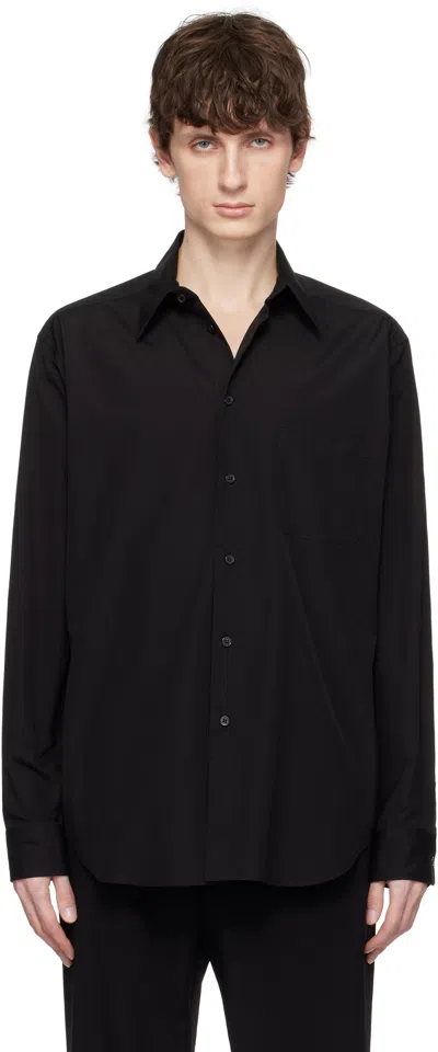 Yohji Yamamoto Black Suit Broad Cdh Basic Shirt In 2 Black