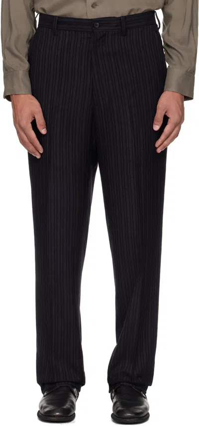 Yohji Yamamoto Black Suit Ry Heather St Flat Trousers