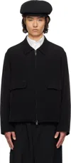Yohji Yamamoto Black Gabardine Standard Jacket In 1 Black