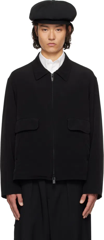 Yohji Yamamoto Black Gabardine Standard Jacket In 2 Black