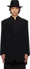 Yohji Yamamoto Black Cm Cellulose Lawn Standard Oversize Shirt In Gray