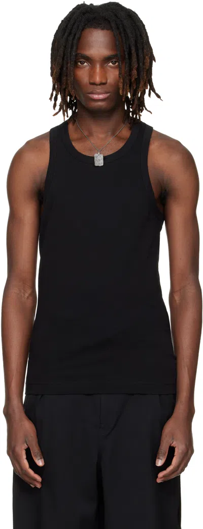 Yohji Yamamoto Black Ultima Ps Tank Top