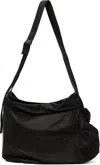 Yohji Yamamoto Black Uneven Crossbody Bag In 1 Black