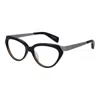 Yohji Yamamoto Black Unisex Optical Frames In Black