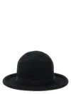 Yohji Yamamoto Wool B Tube Brim Plain Mtn Hats Black In Black