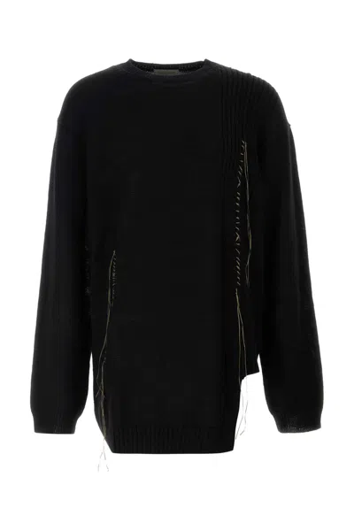 Yohji Yamamoto Black Wool Oversize Sweater