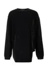 Yohji Yamamoto Black Wool Oversize Sweater In Black