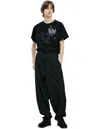 Yohji Yamamoto Black Wool Trousers In Black