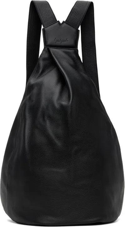 Yohji Yamamoto Black Y Big Backpack In 1 Black