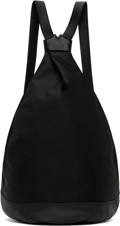 Yohji Yamamoto Black Y Nylon Backpack In 1 Black
