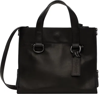 Yohji Yamamoto Black Zipper Bag In 1 Black