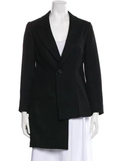 Pre-owned Yohji Yamamoto Blazer In Black