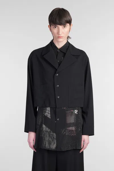 Yohji Yamamoto Blazer In Black Wool