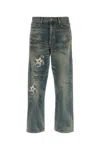 Yohji Yamamoto Blue Neighborhood Edition Savage Denim Dp Basic Jeans In Blue