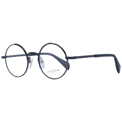 Yohji Yamamoto Blue Unisex Optical Frames In Metallic