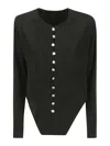 Yohji Yamamoto Pleated Asymmetric-hem Blouse In Black