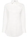 Yohji Yamamoto Bow-detail Cotton Shirt In White