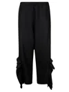 Yohji Yamamoto Box-detail Trousers In Black
