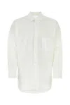 Yohji Yamamoto Stone Island Charcoal Piquet Polo Shirt In White