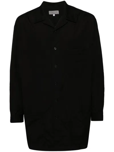Yohji Yamamoto Long-line Shirt In Black