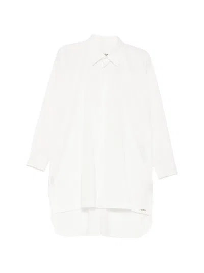 Yohji Yamamoto Broad R Double-placket Shirt In White