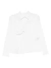 Yohji Yamamoto Broad R Shirt In White