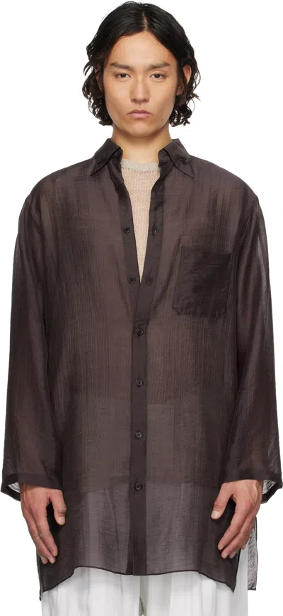 Yohji Yamamoto Brown Loop Bd Shirt In 1 Brown