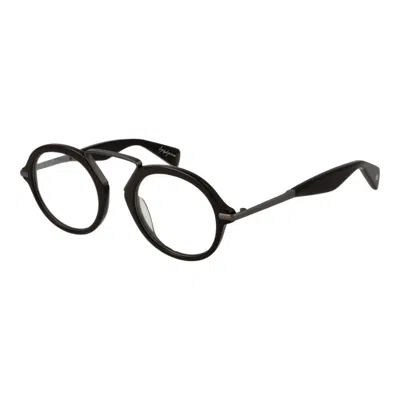 Yohji Yamamoto Brown Plastic Glasses (frames) In Black