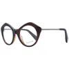 Yohji Yamamoto Unisex Optical Frames In Brown