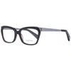 Yohji Yamamoto Brown Unisex Optical Frames In Black