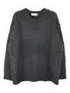 Yohji Yamamoto Brushed Crew-neck Sweater In Black